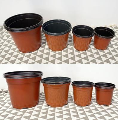 China 2.5 3.5inch Reusable Grow Small Seed Starting Round Disposable Nursery Peat Pot Starter Cup Graft Plastic Pot For Seedlings for sale