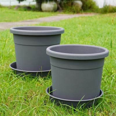 China Round Plastic Drip Tiny Recycled Thick Tray Large Plant Pot PicoSecond Saucers For Indoor Outdoor for sale