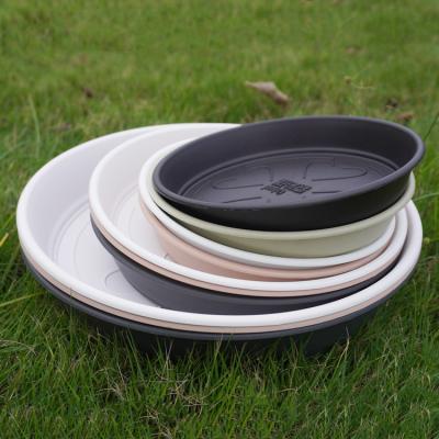 China Tray Manufacturers 25 Inch 30In Thick Potted Plant Saucer Plastic Drip Trays With Drain for sale