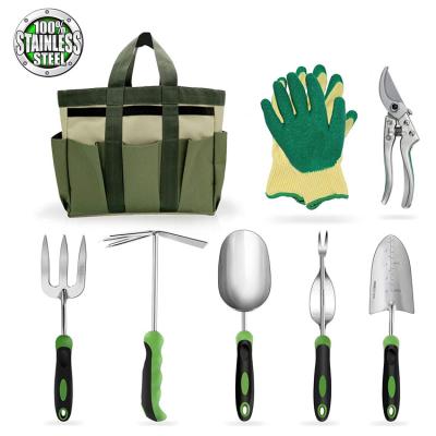 China Garden DIY Tools 3 8 10 13 Pcs Garden Hand Steel Agricultural Accessories Cutting Set Gift Kit Bag Bonsai Gardening Tools and Equipment for sale