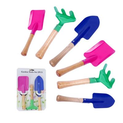 China Wholesale Miniature DIY Tool Kit Toy Cute Child Children Size Kindergarten DIY Tools Metal Wood Trowel Garden Kids Small Mini Gardening Tools Set for sale