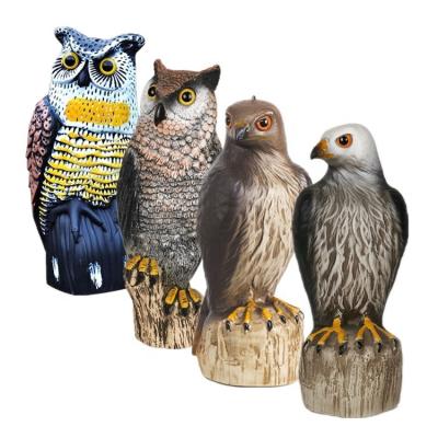 China Owl Repellent House Contemporary Animal Decor Animal Outdoor Garden Figurines Bird Decoration Control Sculpture for sale