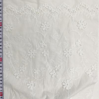 China Schiffli Breathable High Quality French Embroidery Cotton Lace Fabric for sale