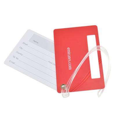 China Plastic Airline Baggage Tag PVC Airline Baggage Making Cards for sale