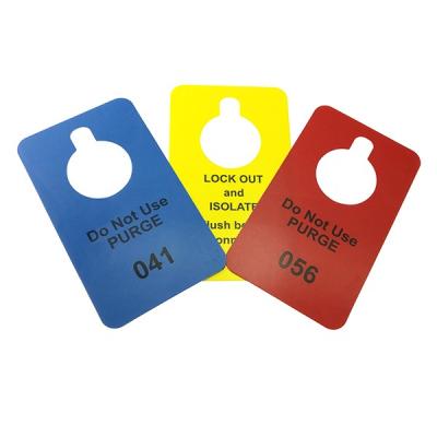 China Hotel Door Hanger Waterproof/Waterproof Plastic Paper Die Cut Door Hanger for sale