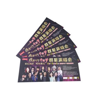 China For Concert Paper RFID Tag Hot Selling Concert Ticket Invitation Card for sale