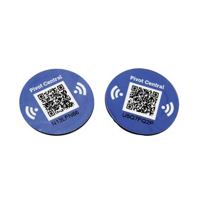 China Waterproof / Custom Waterproof RFID NFC Tag 13.56MHz Tags Stickers Round NFC Sticker for sale