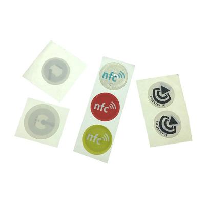 China MINI TAG RFID Sticker 13.56 MHz Adhesive NFC NFC Tag Sticker For Payment for sale