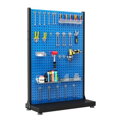 China Best Price Cold Rolled Steel Galvanized Sheet Metal Tool Racks Hardware Tools Storage Rack Hanging Shelf for sale