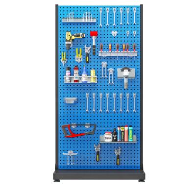 China Hardware Professional Service Tool Sheet Factory Shelf Tools Galvanized Cold Rolled Steel Hanging Display Rack for sale