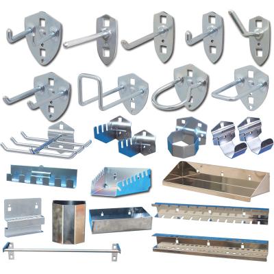 China Good Quality Galvanized Sheet Metal Rack Shelf Tool Display Metal Cold Rolled Steel Hanging Hook for sale