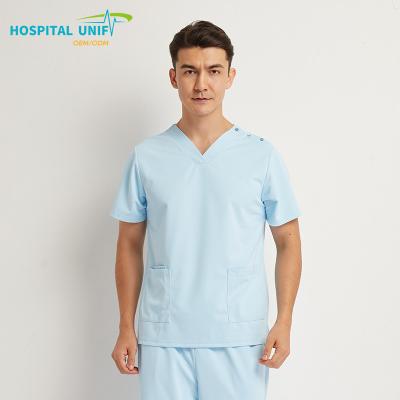 China 0 Carcinogen H&U 2024 New Style Collection Custom Fit Polyester Hospital Uniforms With Spandex Nursing Scrubs For Comfort And Style for sale