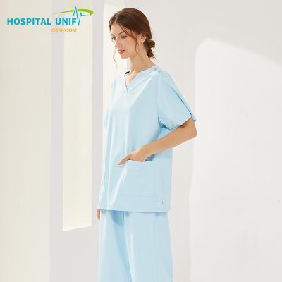 China 0 Carcinogen H&U 2024 New Arrival Nurse Uniform Sets Soft High Quality Durable Fabric Hospital Nursing Scrubs Suit Custom Colors and Styles for sale