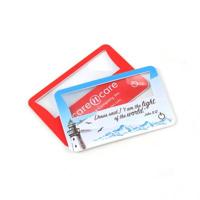 China Desktop Business Card Magnifying Glass Magnifier For Reading for sale