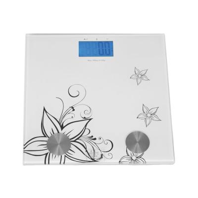 China Personal Electronic Household 180kg Body Weight Body Fat Measurement Scale (Blue Back Light) for sale