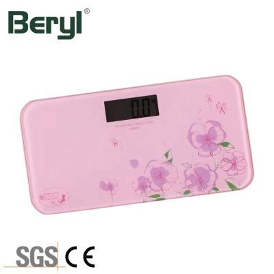 China Hospital / Home Use China Supply Pink 180kg Mini Digital Body Manual Weighing Scale With CE RoHs for sale