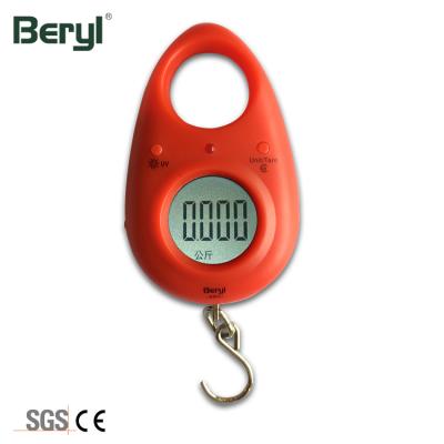 China Low Battery /overload Indication Zhongshan 20Kg 10G Travel Hanging Portable Digital Luggage Scale for sale