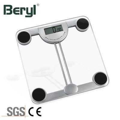 China Home Hospital Digital Glass Bathroom Scales / Home Use Room 180 Kg Personal Precision Health Scale for sale