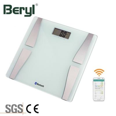 China Water Content Measuring OEM Private Label BMI Calculator Exercise Body Weight Measuring Scale Glass for sale