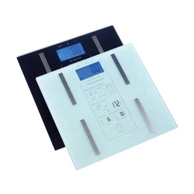 China Smart Safty Glass Platform BMI Tempered 6mm Body Fat Sustainable Weight Scale for sale