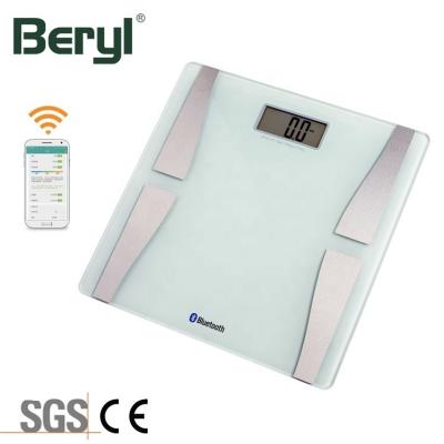 China Tempered Glass+ABS OEM Best Seller 180kg Plastic Blue Tooth Body Fat Analyze Scale Wireless Scale for sale