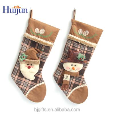 China 3D Christmas decorative leather stocking, Christmas gift for sale