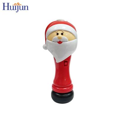 China Santa / Snowman Assorted New Kids LED Light Up Mini Christmas Automatic Bubble Wand Santa And Snowman Christmas Outdoor Party Toys Gift For Kids for sale