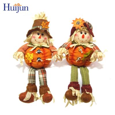 China 2020 New Design Polyester Harvest Figurine Decoration With Pumpkin Body for sale