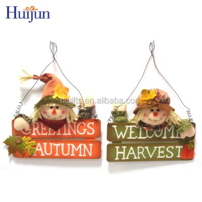 China 16inch Fabric Harvest Scarecrow Wall Hanging Decorative 