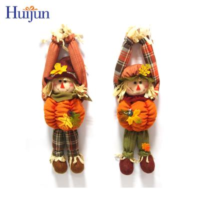 China Autumn Decorative Inflatable Scarecrow With Straw Hat And Hanging Arms Decoration for sale