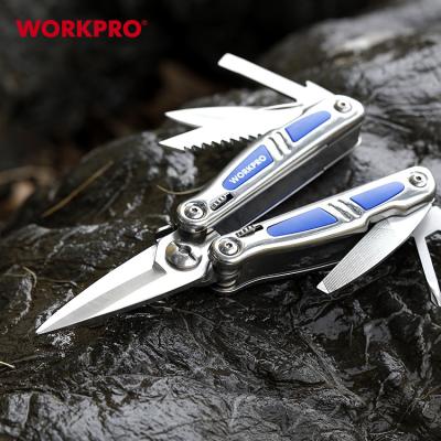 China Quick-Change WORKPRO 9-IN-1 Multi-Tool Scissor Multi Tool Pocket Stainless Steel Mult Tool for sale