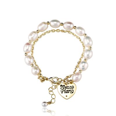 China New Vintage High End Jewelry Beaded Bracelets Length Adjustment 14K Gold Plated Female Anniversary Love Bracelets for sale