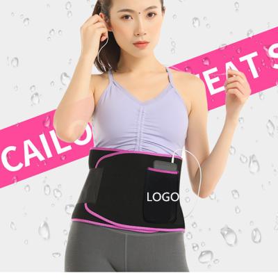 China New Antibacterial Free Sample Cell Phone Pocket Top Selling Custom Logo Thick Neoprene Waist Trainer Belt for sale