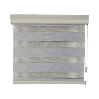 China Latest Slat Design Curtain French Door Shades High Quality Zebra Blinds Fabric for sale