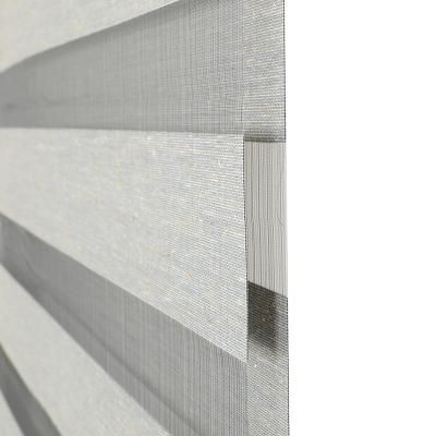 China Hot Selling Size Best Quality Customized Slat Roll Curtain French Door Shades High Quality Zebra Blinds Fabric for sale