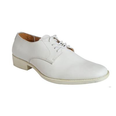 China Military Officer Shoes Waterproof Genuine Leather Army Officer White Shoe for sale