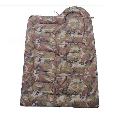 China Wholesale Outdoor Adult Military Camping Sleeping Bag Envelope Camouflage Type Customize Sleeping Bag Cotton Goose Down for sale