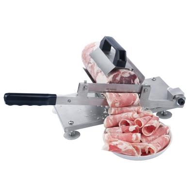 China Manual Manual Potato Chips Frozen Meat Cutter Slicer Hotels High Performance Bacon Beef Roll for sale