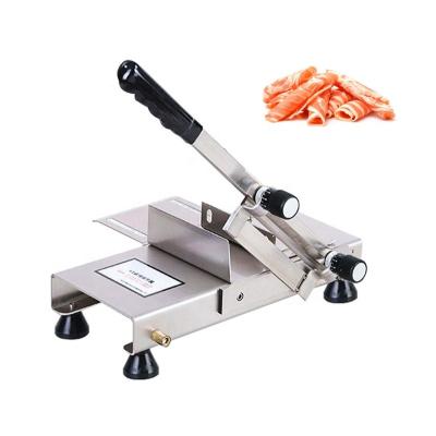 China Factory Manual Commercial Home Small Bone Mutton Roll Fresh Frozen Meat Beef Slicer Slicing Machine for sale