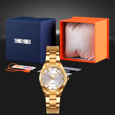 China SKMEI Water Resistant Lady Quartz Watches 1620 Waterproof Stainless Steel Band reloj mujer simple women watch for sale