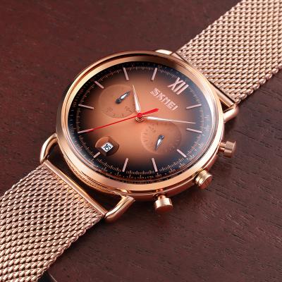 China SKMEI 9206 Date SKMEI 9206 Stainless Steel Automatic Wristwatch Men's Quartz Wrist Watch Waterproof Automatic Automatic Relojes Hombre for sale