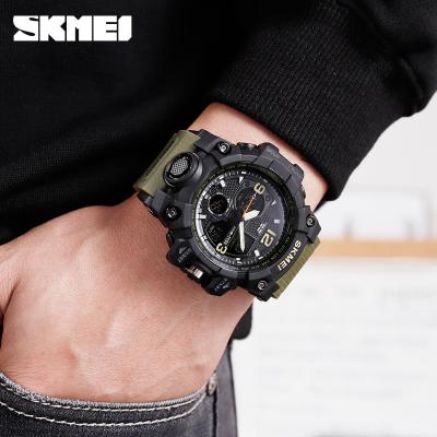 China Skmei 1155B Men's Reloj Watches Japan Movement 5atm Fashion Digital Waterproof Alarm Sports Watch For Wholesale for sale