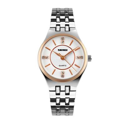 China Branded Women Waterproof Quartz Fashion Minimalist Stainless Steel Watch Skmei 1133 for sale