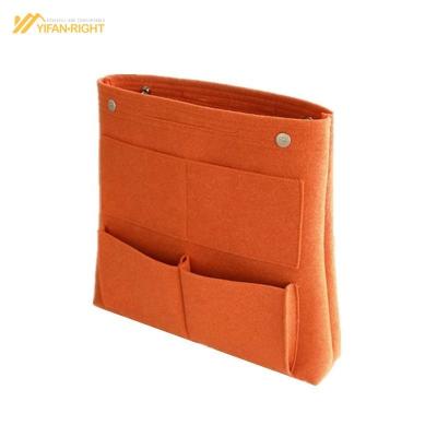 China Quick Organizing Durable Handmade Felt Bag Eco - Friendly Felt Make Up Bag for sale