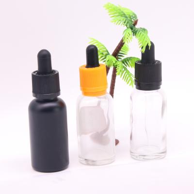 China Personal care Boston round shape 30mL plastic dropper perfume bottle eliquid bottle with glass dropper for sale