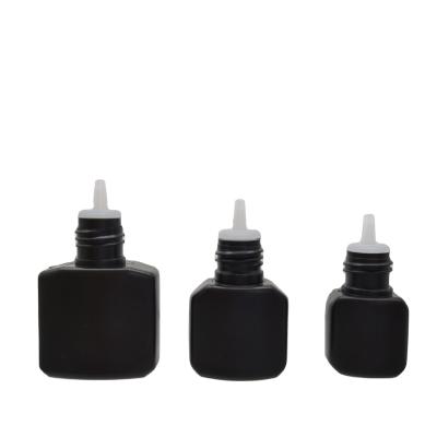 China Hot Sale 5ml 8ml 10ml HDPE Personal Care Eyelash Glue Plastic Bottle With Plastic Foil Cap for sale