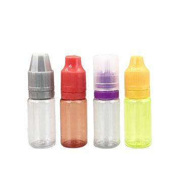 China BEAUTY PACKAGING 10ml top food grade PET eliquid plastic dropper bottle with cap child safe for sale