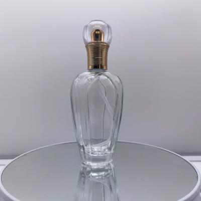 China Hot Sale 100ML Cosmetic Glass Bottle With Spray Pump Liquid Perfume Bottle for sale