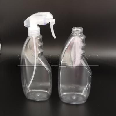 China New Clear Household Products 500mL Spray Plastic Bottles , High Quality PET Spray Bottle for sale