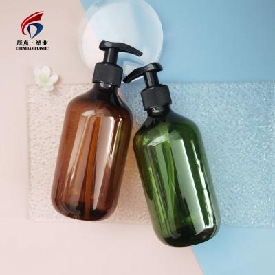 China Personal Care Wholesale 300mL 500mL Boston PET Hand Sanitizer Or Shampoo Pump Bottle Shower Gel Bottle for sale